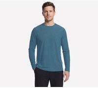 Skechers GO DRI All Day Long Sleeve T-Shirt in Blau/Grau, Größe Medium