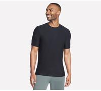 Skechers GO DRI All Day Solid T-Shirt in Schwarz, Größe XL