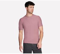 Skechers GO DRI All Day T-Shirt in Grau/Rosa, Größe Groß