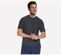 Skechers GO DRI All Day T-Shirt in Schwarz/Grau, Größe Klein