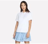 Skechers GO DRI SWIFT Club Polo T-Shirt in Weiss, Größe Groß