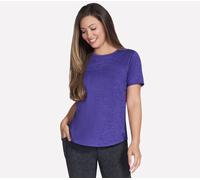 Skechers GO DRI Swift T-Shirt in Blau/Violett, Größe Groß