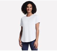 Skechers Damen Walk Moisture Wicking Go Dri Tunic Tee Tunika-Shirt, Weiss/opulenter Garten, X-Klein