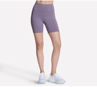 Skechers GO FLEX SLIM 8 Inch Shorts in Weiss/Blau, Größe XS