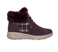 Skechers - "Go Joy" Karo Sneaker für Damen, Wildleder (Burgunderrot) EU 37 / UK 4