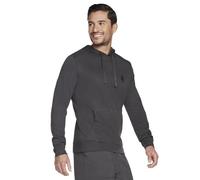 Skechers Go Knite Pique Pullover Hoodie HD5-CHAR, Mens Sweatshirt, Grey, M EU
