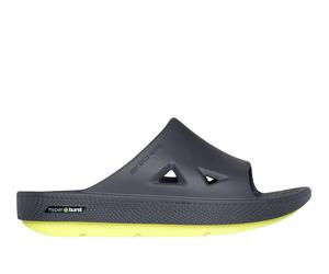 Skechers GO RECOVER Refresh Shoes in Grau/Grün, Größe 42.5, in der Maschine waschbar, Arch Fit, Hyper Burst
