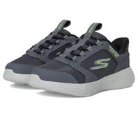 Skechers Go Run 400 V2 Turbo-Brisk Sneaker, Charcoal Synthetic/Textile/Black & Safety, 27 EU