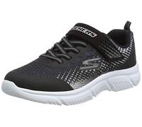 Skechers Go Run 650 Norvo, Boy's Sneaker, Black Gray Textile Black Synthetic Silver, 30 EU