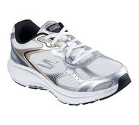Skechers GO RUN Consistent 2.0 Volt Damen Sneaker Aus Leder In Weiß/silber/schwarz EU 39/UK 6
