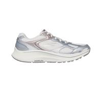 Sneaker SKECHERS "GO RUN CONSISTENT 2.0", Damen, Gr. 40, silber (sanftes weiß, silberfarben), Leder, Synthetik, Textil, metallic, sportlich, Schuhe, Retro Sneaker, Schnürschuh mit Metallic-Besätzen (3