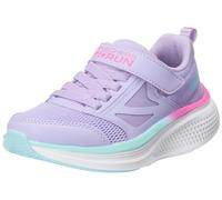 Sneaker SKECHERS "GO RUN ELEVATE 2.0", Kinder, Gr. 30, lila (lavendel), Textil, Lederimitat, kontrastfarbene Details, sportlich, Schuhe, Freizeitschuh mit Klettverschluss, Größenschablone zum Download