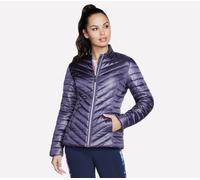 Skechers GO SHIELD Shine Jacke in Violett/Grau, Größe Klein