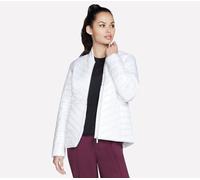 Skechers GO SHIELD Shine Jacke in Weiss, Größe XL