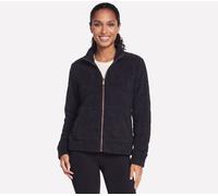 Skechers GO Snuggle Cozy Jackett Top in Schwarz, Größe Groß