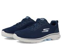 Skechers GO Walk 7 Clear Path, GEHEN SIE GEHEN 7 FREIER Weg, Navy Textile/Light Blue Trim,