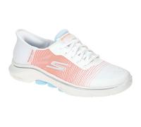 Skechers Go Walk 7 Schuhe weiß rosa Slip-In Sneaker 125250 - Größe 39