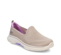 Skechers Damen Go Walk 7 Vina Sneaker, Taupe/Lavendel, 40 EU