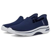 Skechers Go Walk Arch Fit 2.0 Delara Damen-Sneaker zum Reinschlüpfen, Marineblau/Weiß, 38.5 EU