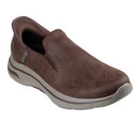Skechers Go Walk Arch Fit 2.0 Quest Textile Herren Turnschuhe In Braun EU 46 / UK 11