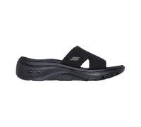 Pantolette SKECHERS "GO WALK ARCH FIT 2.0 SANDAL-", Damen, Gr. 38, schwarz, Textil, unifarben, Schuhe Pantolette, Strandschuh, Slipper mit ArchFit Laufsohle (47691563-38) schwarz
