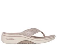 Skechers GO WALK Arch Fit 2.0 Sandal - Claire in Nature Brown/Gray, Größe 39, Vegan