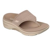 Skechers Go Walk Arch Fit 2.0 Textil Damen Sandalen Taupe Standard EU 40,5 / UK 7