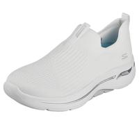 Skechers Go Walk Arch Fit Iconic-Sneaker für Damen, Weißer Textilbesatz, 42 EU