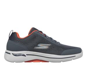 Skechers GO WALK Arch Fit - Idyllic Sneaker in Grau/Orange, Größe 39.5