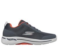 Skechers GO WALK Arch Fit - Idyllic Sneaker in Grau/Orange, Größe 44