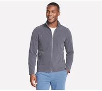 Skechers GO WALK Everywhere Full Zip Jacke in Schwarz/Grau, Größe XL