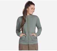 Skechers GO WALK Everywhere Jacke in Grau/Grün, Größe Klein