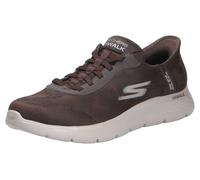 Skechers Go Walk Flex Schuhe braun Slip-Ins 216326 für Herren, braun, Größe 41 EU