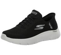 Skechers GO Walk Flex Damen-Sneaker, Hands Free Slip-Ins mit großem Einstieg, Schwarz/Weiß, 37.5 EU Weit