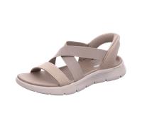 Skechers Damen Sandale Go Walk Flex Glimmer Up - freihändig anziehbare Slip-ins - Taupe 39