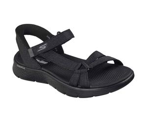 Skechers GO WALK Flex Illuminate Textil Damen Schwarz Standard Sandalen EU 38 / UK 5