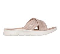 Skechers DA GO WALK FLEX SANDAL - IMPRESSED für Damen, beige, Größe 35 EU