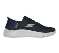 Skechers Herren Go Walk Flex New World Slip-On Sneaker, Marineblau und Limette, Textil/Synthetik, 40.5 EU