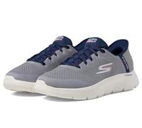 Skechers Go Walk Flex-New World Sneaker für Herren, Grau/Marineblau, 41 EU