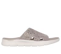 Skechers GO WALK Flex Sandal - Glitz in Nature Brown/Gray, Größe 41, Vegan