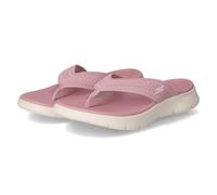 Zehentrenner SKECHERS "GO WALK FLEX SANDAL", Damen, Gr. 36, lila (mauve), Textil, sportlich, Schuhe, Badeschuh, Strandschuh, Sommerschuh mit Goga Mat Fußbett (66319335-36) mauve