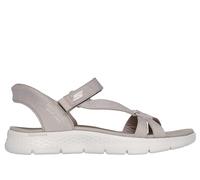 Skechers Damen Go Walk Flex Sandal Illuminate, Taupe Textile, 41 EU