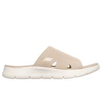 Skechers GO WALK Flex Sandal - Isabelle in Nature Brown/Gray, Größe 35, Vegan, in der Maschine waschbar