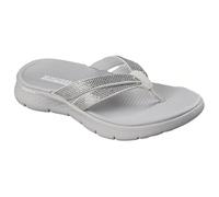Skechers GO WALK Flex Sandal Lindsey Damen Zehentrenner 40 EU vegan mit Goga Mat® Fußbett & ULTRA GO® Dämpfung, leichte Sandale mit Strass-Details