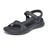 Skechers Go Walk Flex Sublime Damen-Sandalen, Schwarz/Schwarz, 38 EU