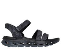 Skechers GO WALK Glide-Step 2.0 Sandal - Giselle in Schwarz/Grau, Größe 36, Vegan, in der Maschine waschbar