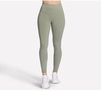 Skechers GO WALK High Waisted Legging Hosen in Grau/Grün, Größe XS