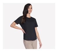Skechers Go Walk Luxe Rib Damen T-Shirt, schwarz M