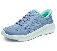 Skechers Go Walk Now Damen-Sneaker zum Reinschlüpfen, Blau/Grün, 42 EU