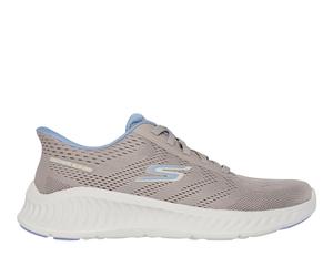 Skechers Go Walk Now Khloe Slip-ins Casual Shoes Women Taupe/Blue 37